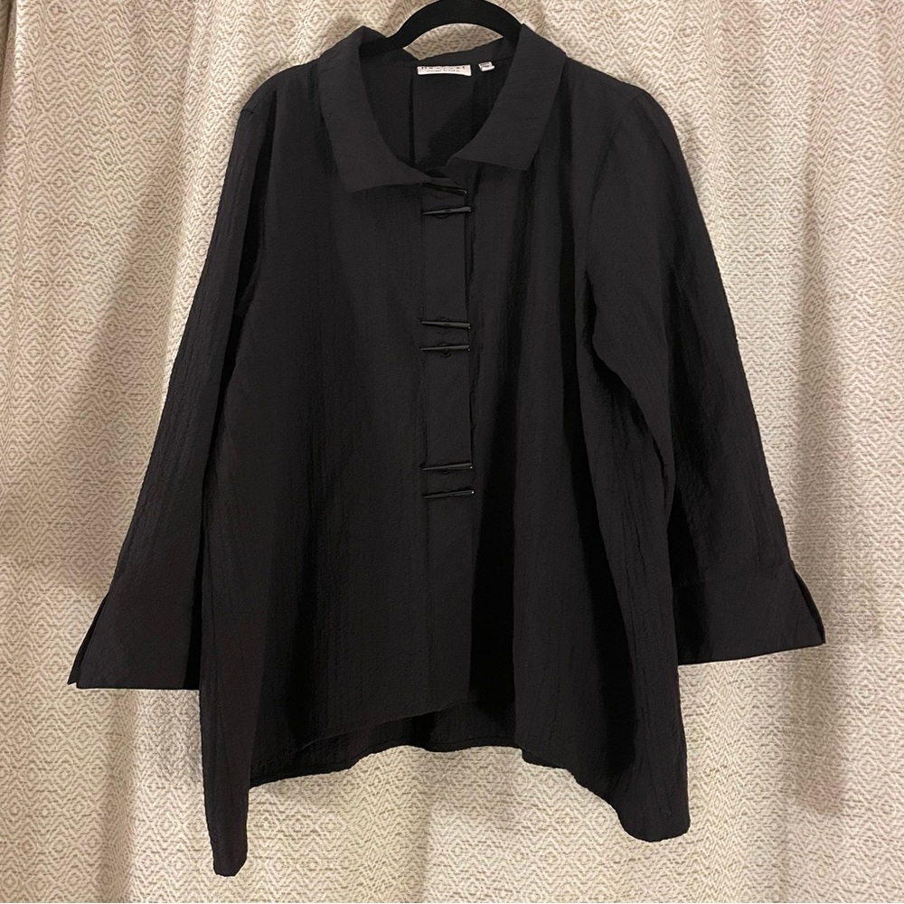 Habitat Charcoal Textured Long Sleeve Top
